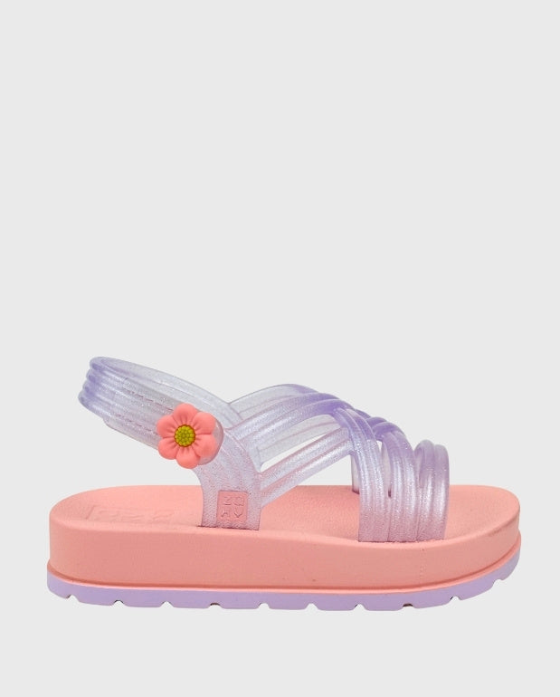Sandalias Zaxynina Pretty Lazos Lila Niñas