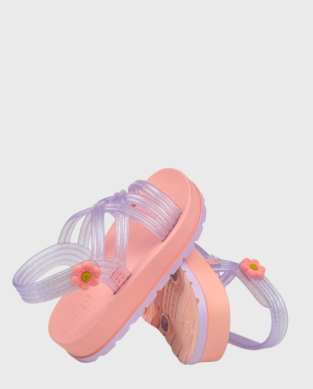 Sandalias Zaxynina Pretty Lazos Lila Verano