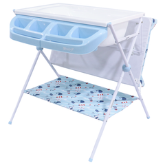Bañera Cambiador Arcoiris Maxi Azul Ebaby