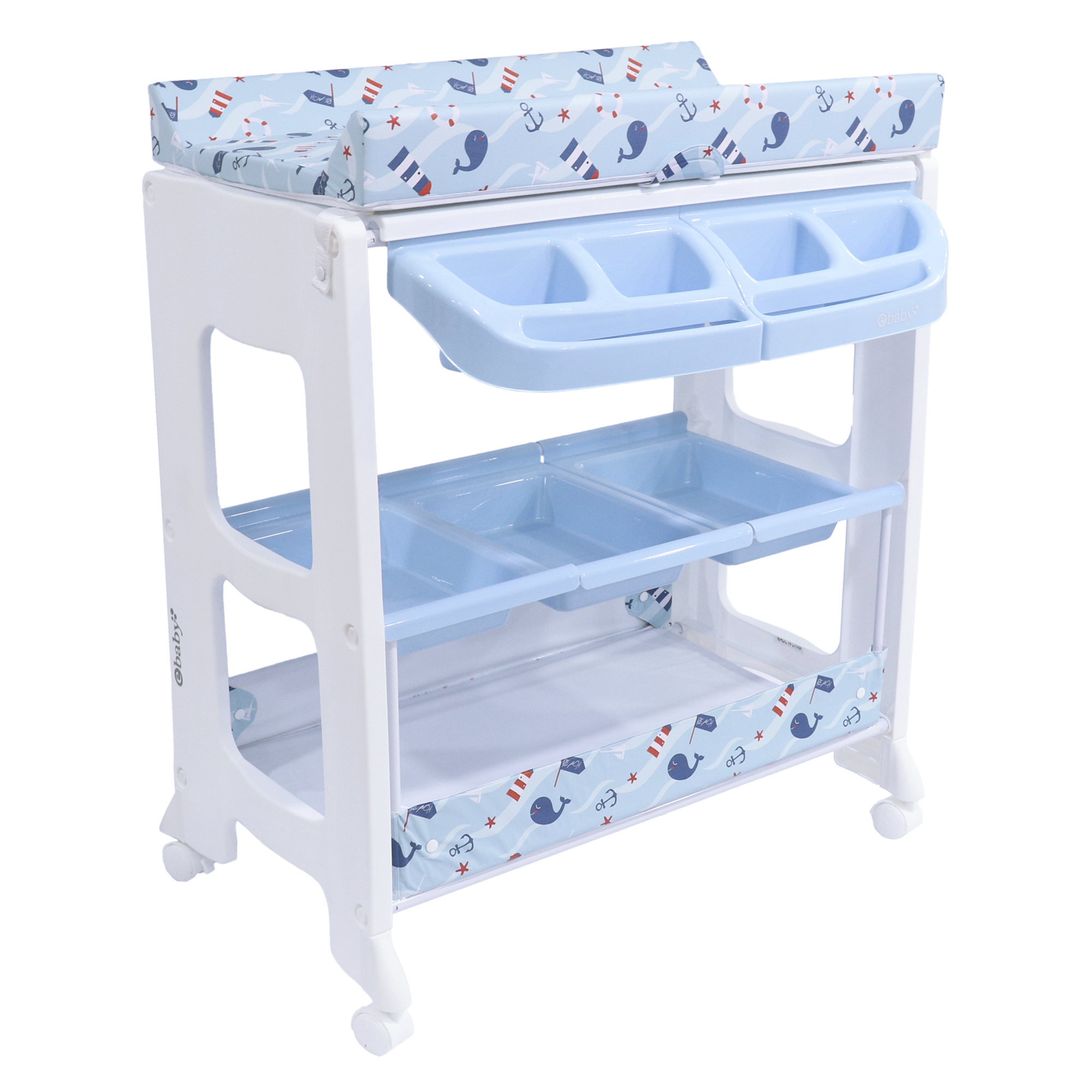 Bañera Cambiador Natiel Azul Ebaby