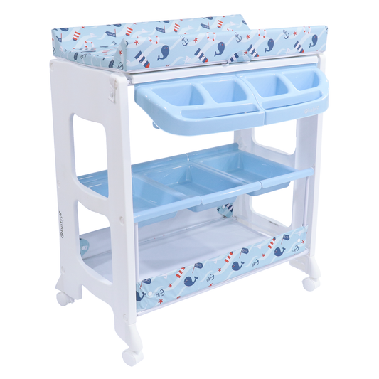 Bañera Cambiador Natiel Azul Ebaby