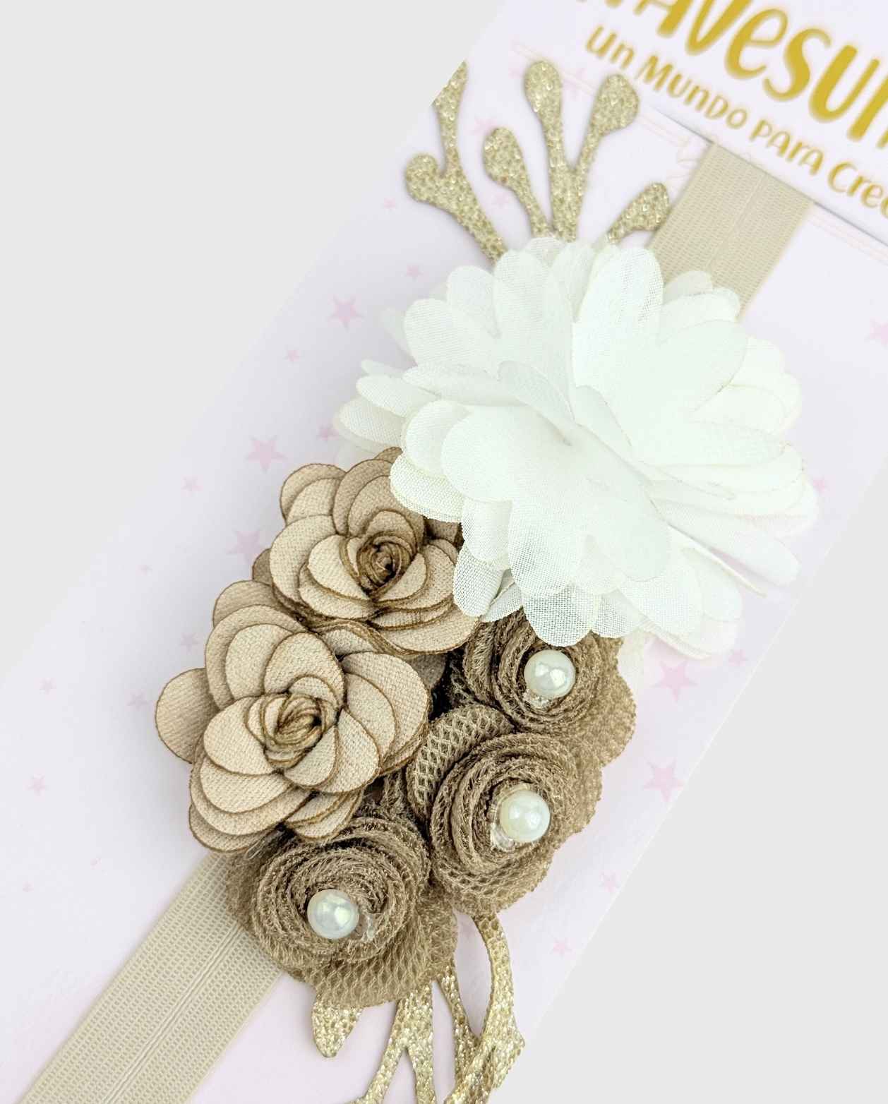 Balaca Flor Malla Café Detalles