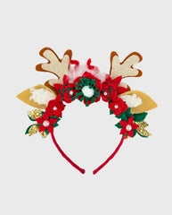 Balaca Detalle Plumas Reno Navidad Niñas