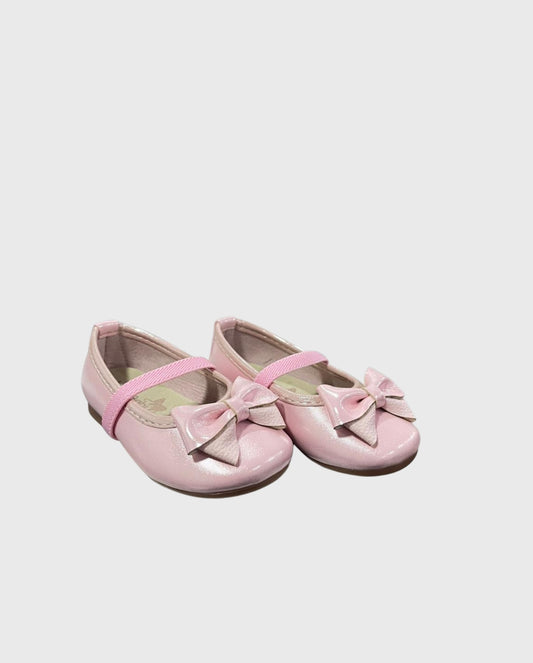 Baleta Brillo Piel Rosa