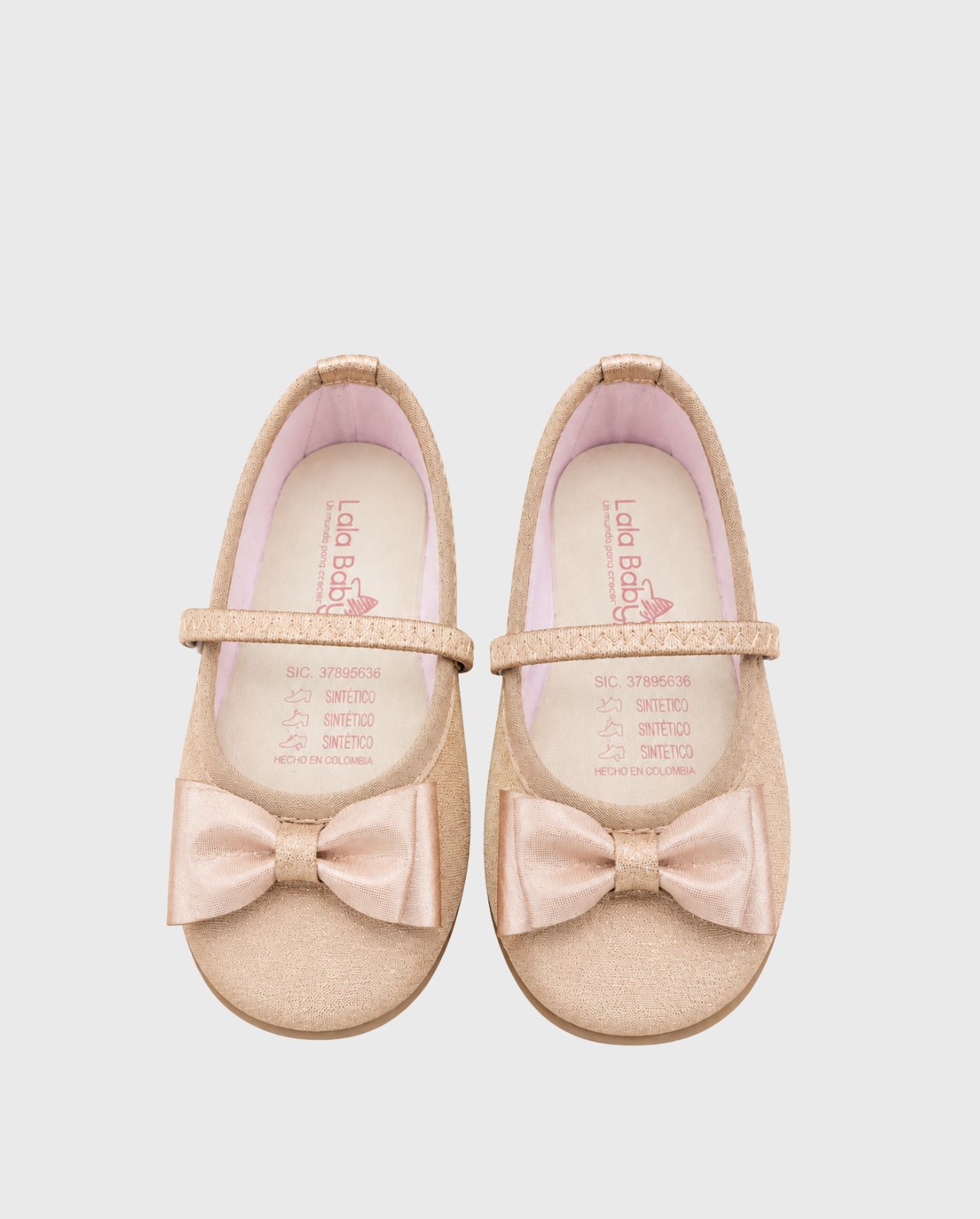 Baleta Moño Dion Oro Rosa diseño