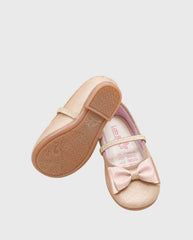 Baleta Moño Dion Oro Rosa suela