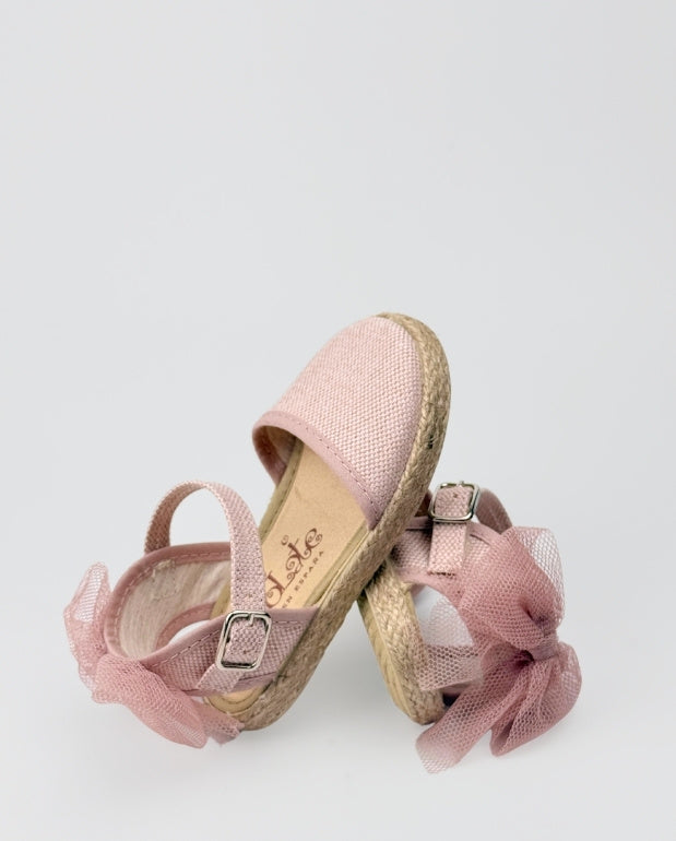 Baletas Merceditas Lazo Tul Rosa Tokolate Colombia