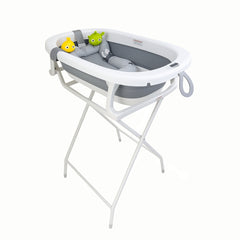 Set Bañera y Malla Con Soporte Gris