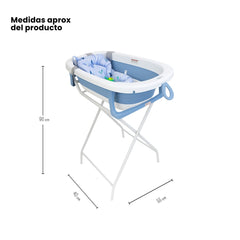 Set Bañera y Malla Con Soporte Azul Blue