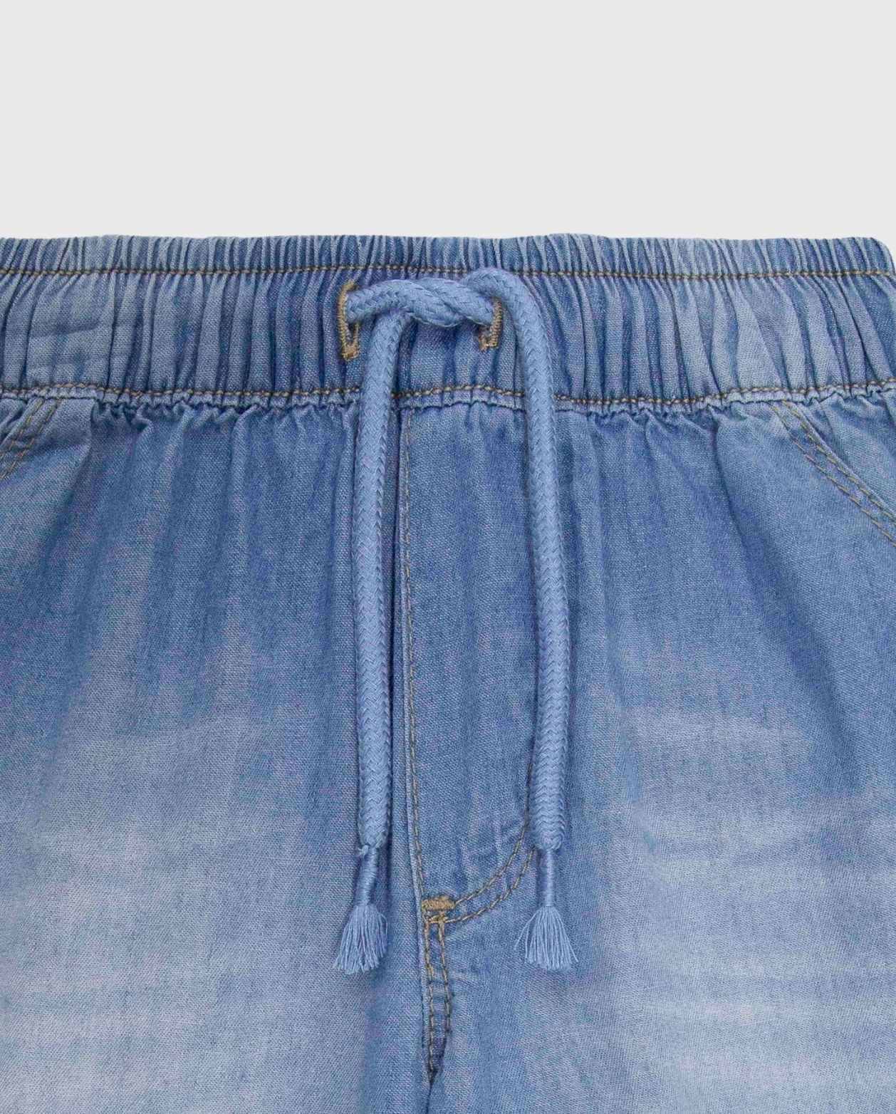 Bermuda Resorte Para Bebe Indigo Detalle