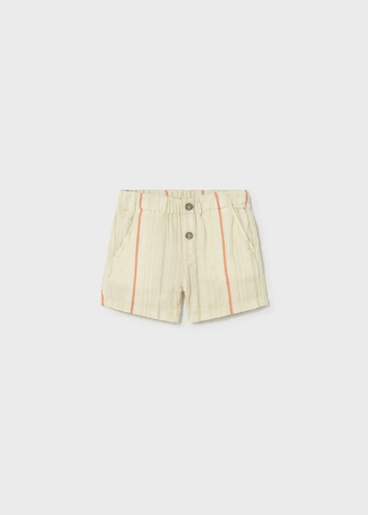 Bermuda Bambula Rayas Beige Mayoral
