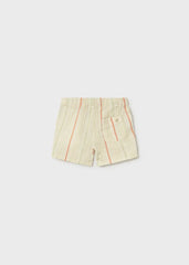 Bermuda Bambula Rayas Beige Mayoral diseño