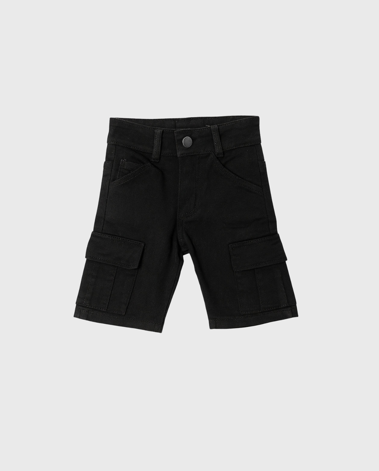 Bermuda Denim Cargo Negro
