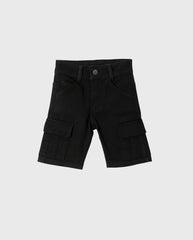 Bermuda Denim Cargo Negro