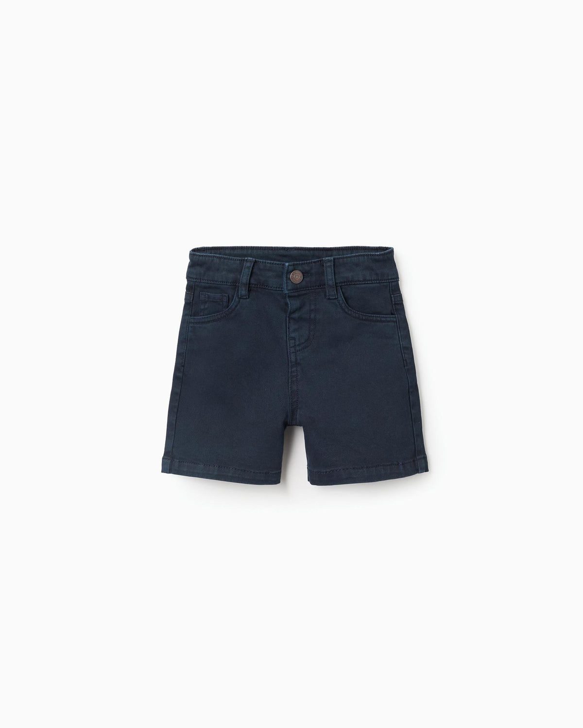 Bermuda Dril Clásico Azul Oscuro Zippy