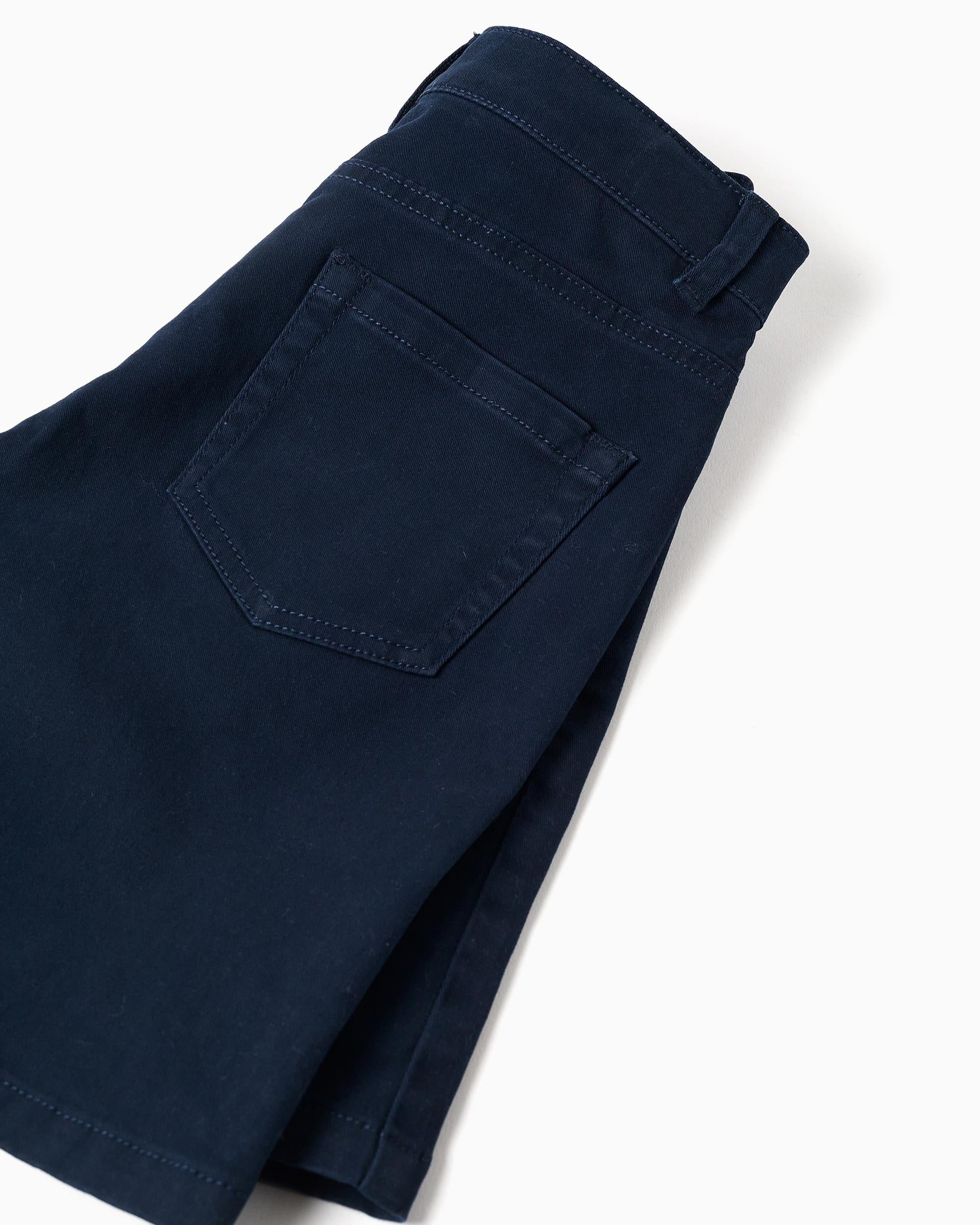 Bermuda Dril Clasica Azul Oscuro Zippy detalle