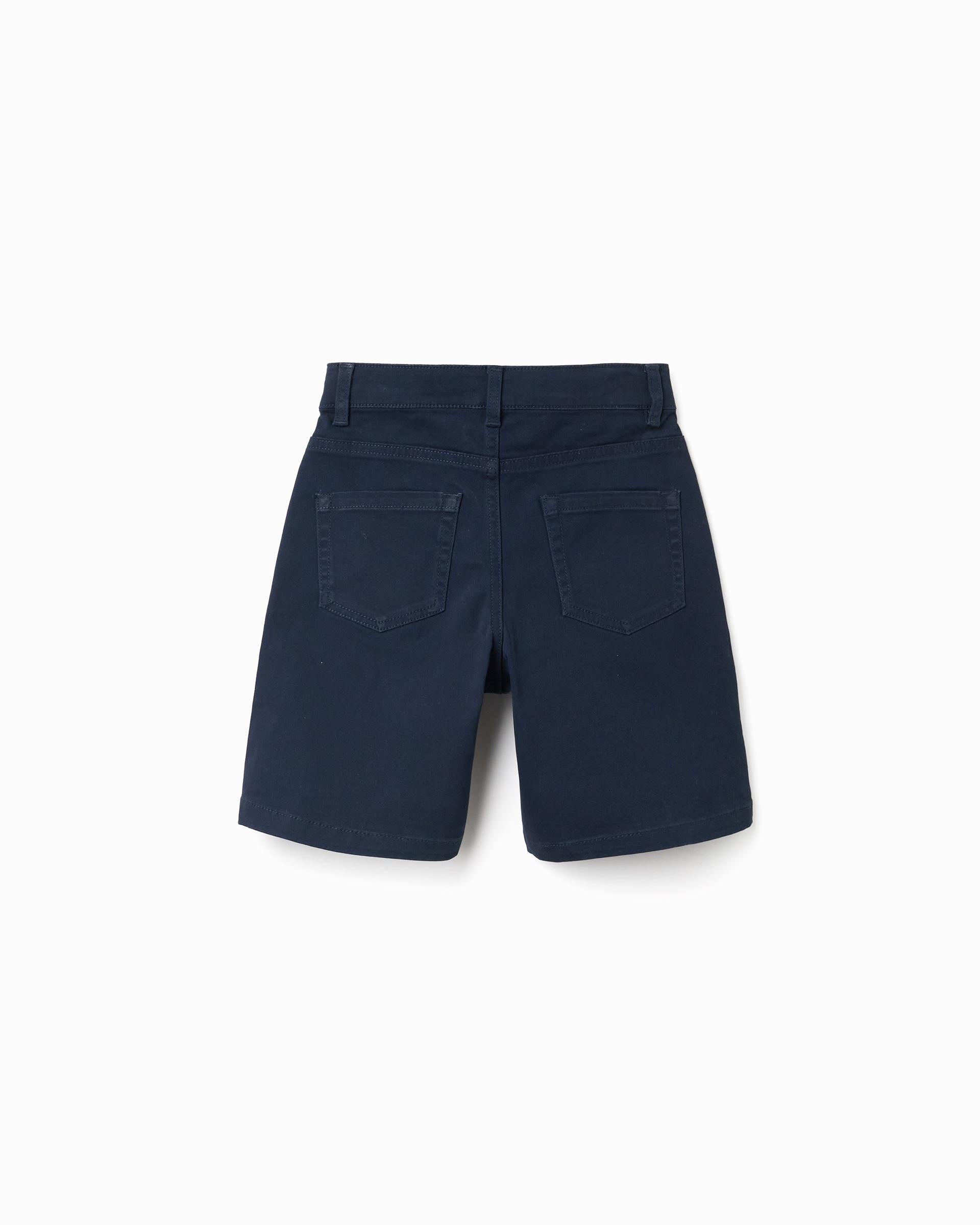 Bermuda Dril Clasica Azul Oscuro Zippy diseño