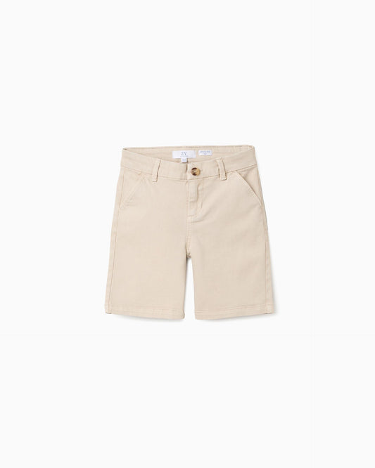 Bermuda Dril Clasica Beige Zippy