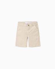 Bermuda Dril Clasica Beige Zippy
