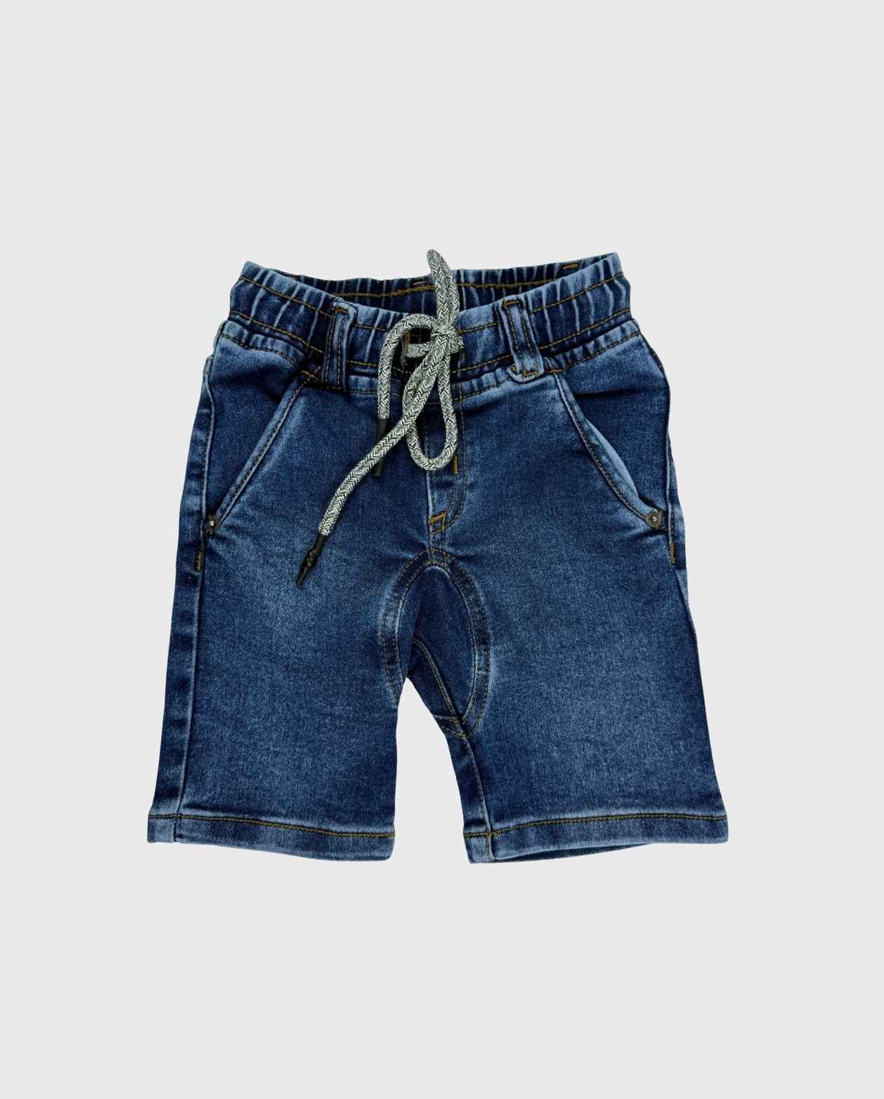 Bermudas Lucio Denim Con Ajuste De Cordon