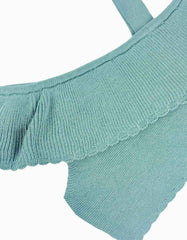 Blusa Corta Tejido Verde Zippy