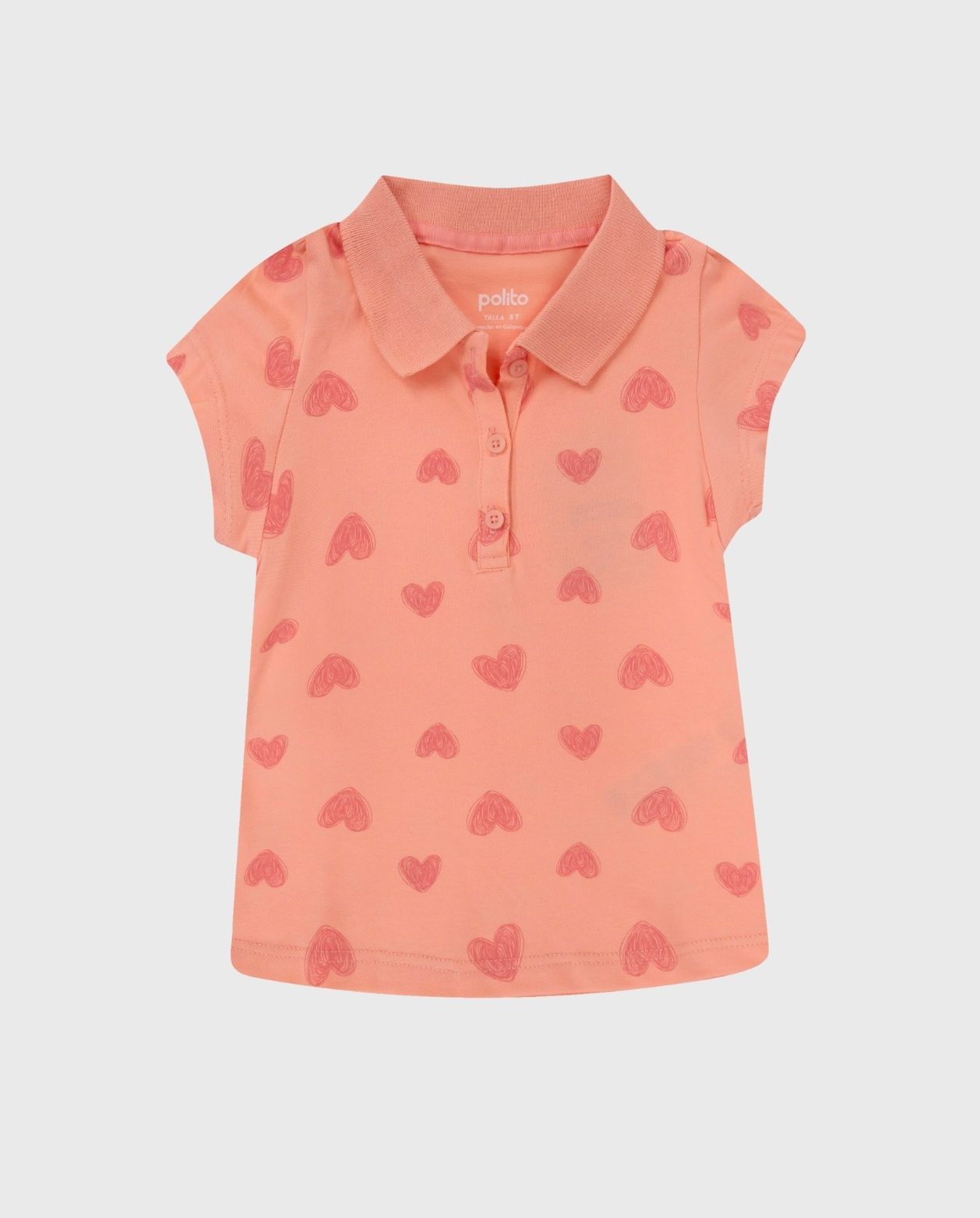 Blusa Cuello Estampado Corazones