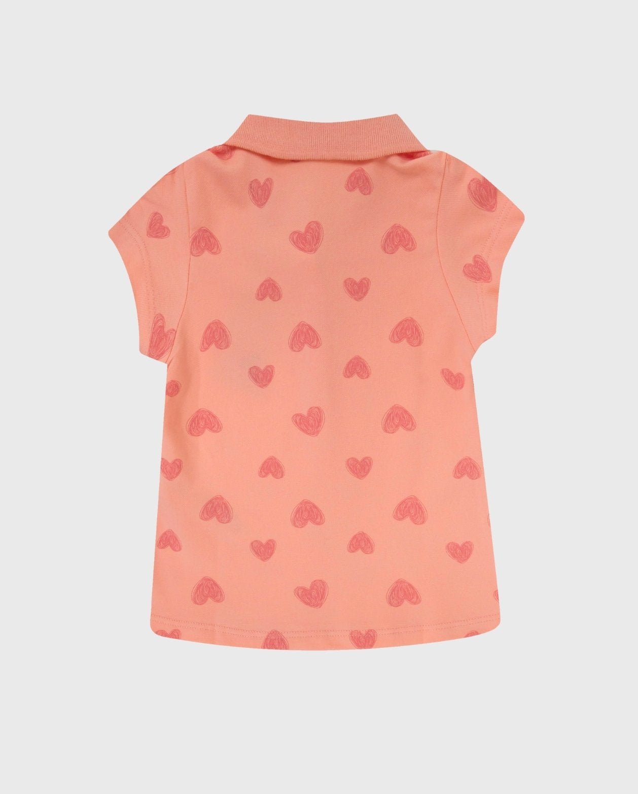 Blusa Cuello Estampado Corazones Niñas