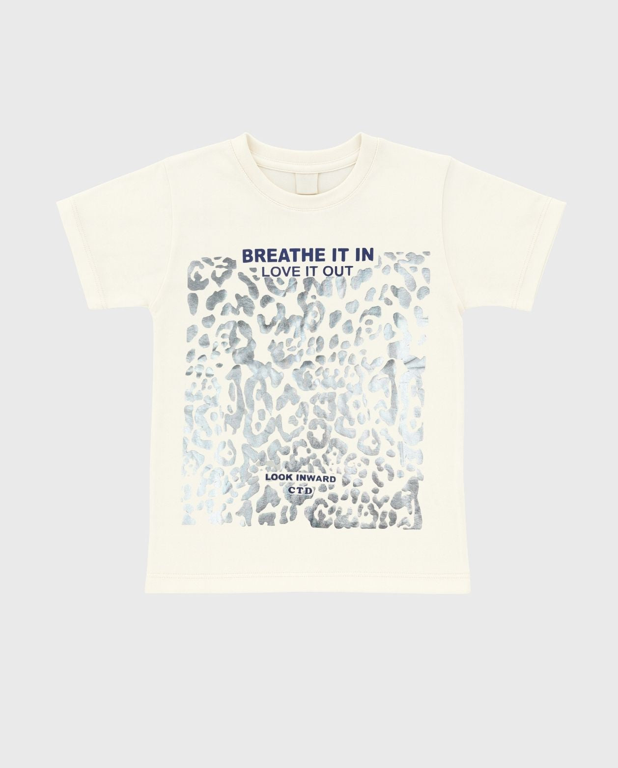 Blusa Estampado Animal Print Crema Crema