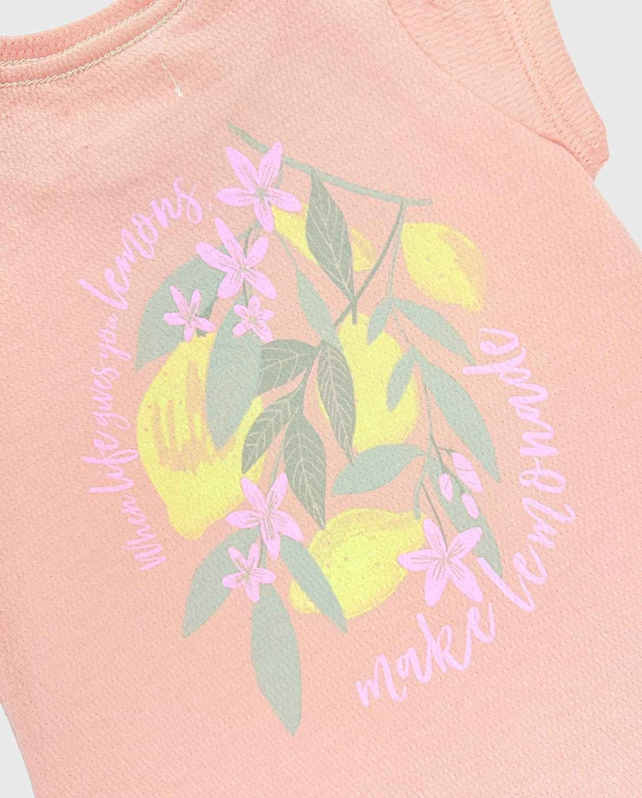 Blusa Infantil Estampado De Limones Detalles