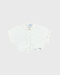 Blusa Liz Con Amarre Marfil