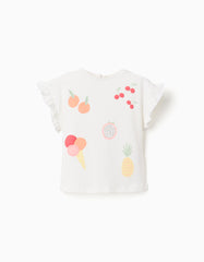 Blusa Estampado Frutas Blanco Zippy