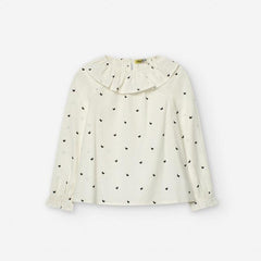 Blusa Manga Larga Mariposa Blanco Losan