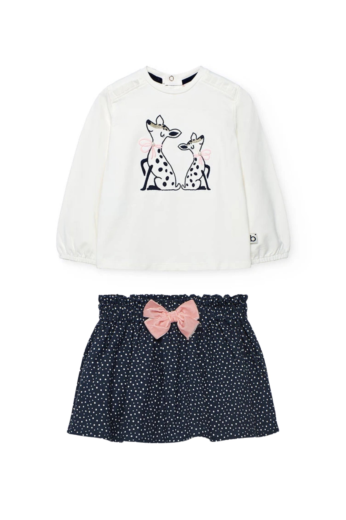 Conjunto Falda Venados Puntos Boboli  