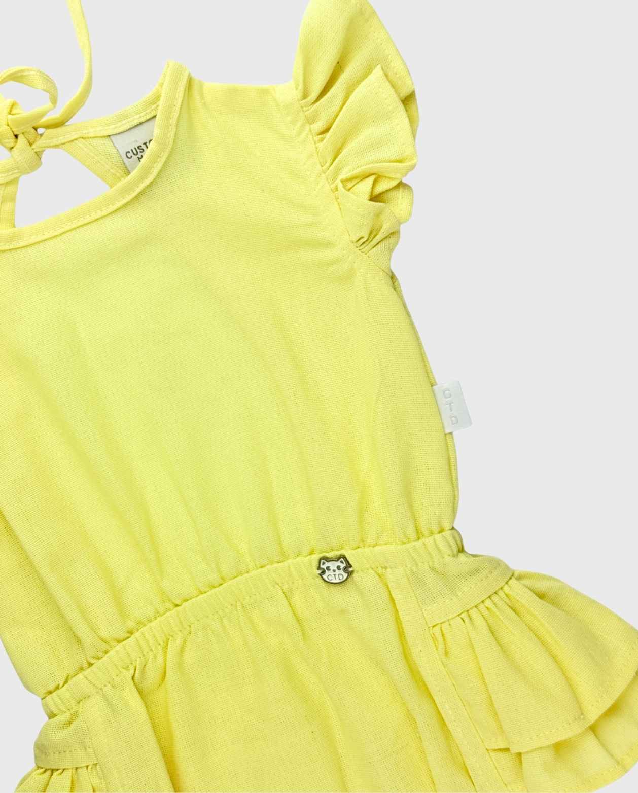 Body Bolero Lino Colores Amarillo