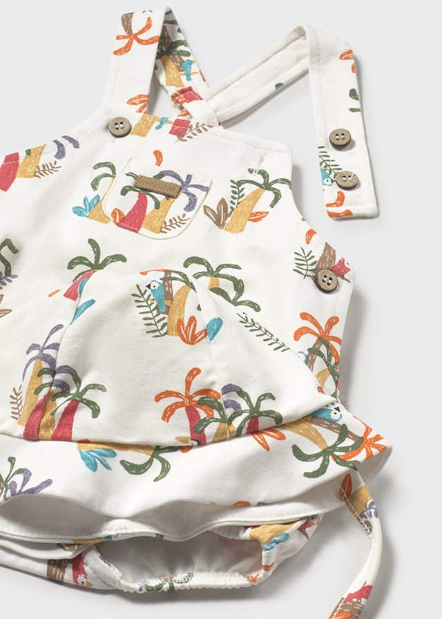 Body Con Pava Estampado Pajaro Mayoral detalle