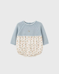 Body Manga Larga Tricot Arboles Azul Martin Aranda