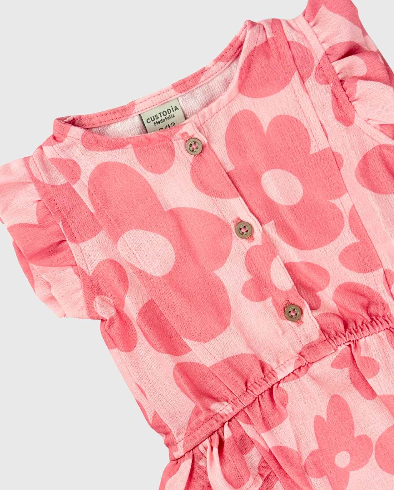 Body Para Bebé Niña Estampado Flores Bolero Diseño