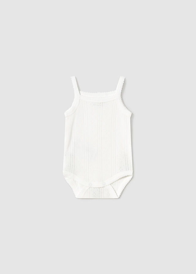 Body Tirantes Calado Blanco Mayoral
