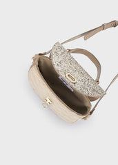 Bolso Glitter Beige Mayoral tamaño