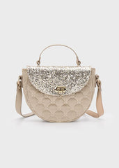 Bolso Glitter Beige Mayoral diseño