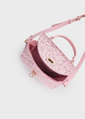 Bolso Glitter Rosa Mayoral tamaño