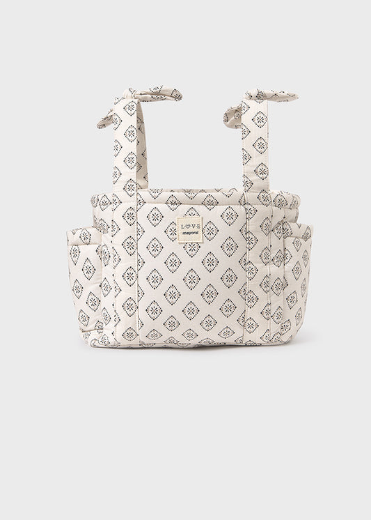 Bolso Pañalera Estampado Beige Mayoral