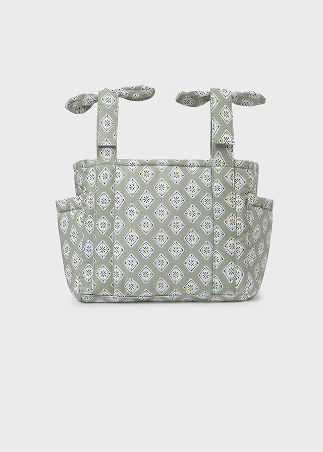 Bolso Pañalera Estampado Verde Mayoral diseño