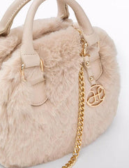 Bolso Pelo Beige Abel & Lula detalles