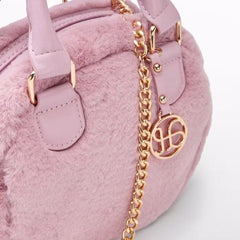 Bolso Pelo Rosa  Abel & Lula peluche 