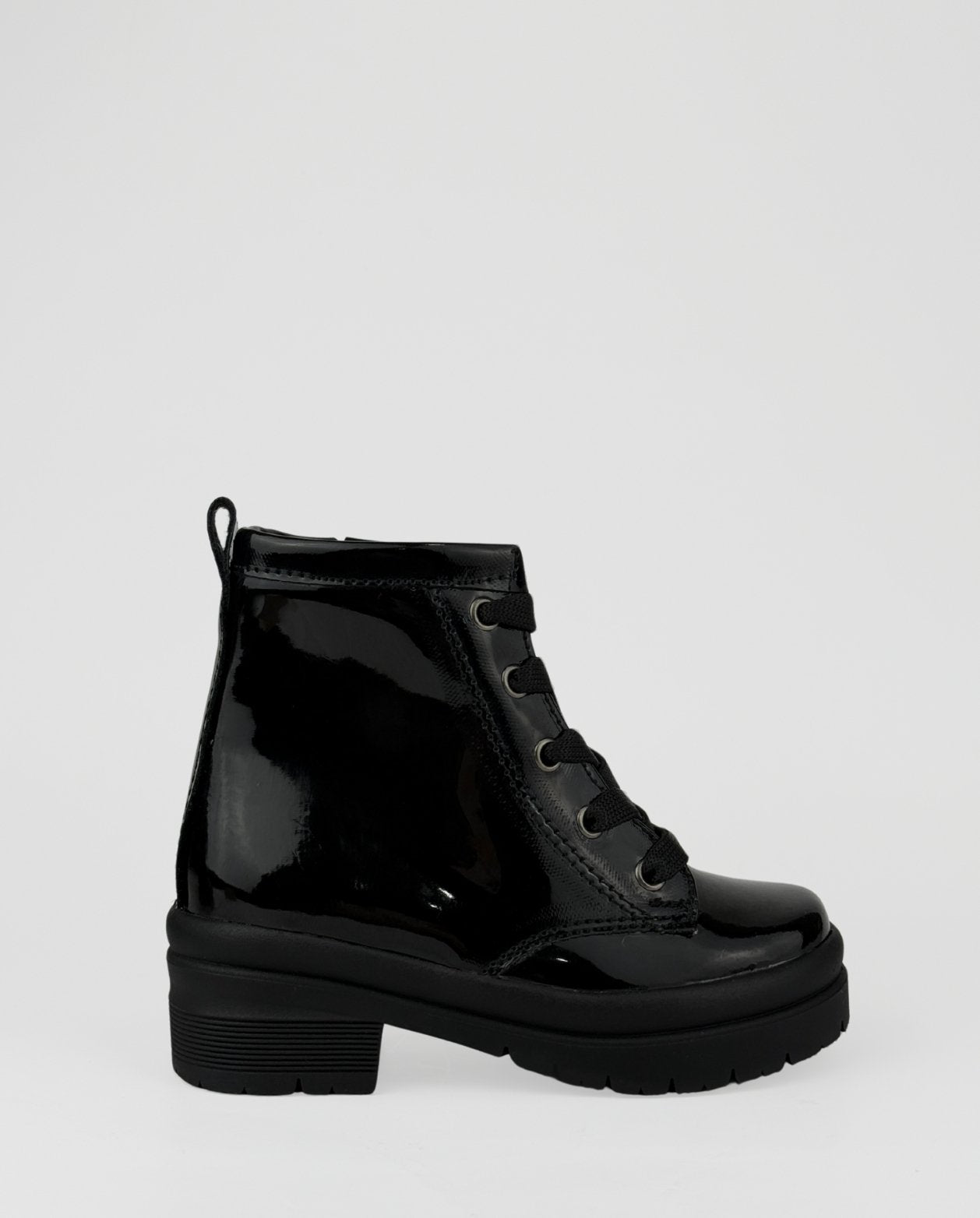 Bota Charol Negro Moda