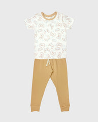 Pijama Pantalón Estampado Control Cafe