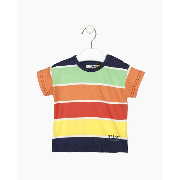 Camiseta Raya Colores Travesuras Infantiles