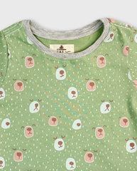 Pijama Pantalón Estampado Osos Detalle