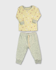 Pijama Pantalón Estampado Osos Beige